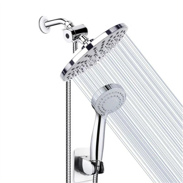 Hoomic Rain Dual Shower Head 1 75 Gpm Gpm Wayfair